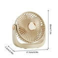thumbnail image 1 of Bdday Room Fans for Cooling High Small Fan Desktop Silent Rechargeable Office Small Student Dormitory Portable Fan Fans for Bedroom, 1 of 3