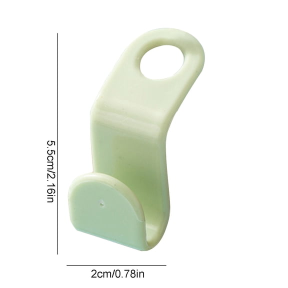 Bdday Shower Curtain Hooks Flocking Clothes Hanger Home Easy Hook Closet Organizer Purse Hook for Car