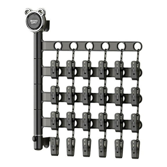 Bdday Shower Hooks Household Multifunctional Drying Clothing Folding Socks Rack Underwear Underwear Wall-Hanging Socks Clip Multi-Clip Drying Racks Door Hanger