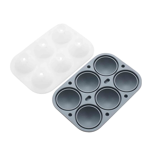 Bdday Silicone Molds 6 Hole Round Ball Ice Mould Ice Ball Ice Block Mould Popsicles Molds