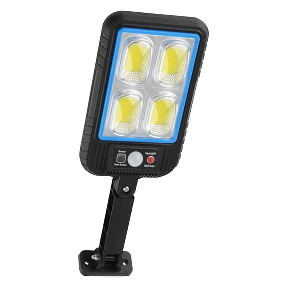 Bdday Solar Street Lights Motion Sensor Security Solar Flood Lights Outdoor Road Wall Lamp with 3 Lighting Modes for Front Door, Garden, Yard, Garage, Path