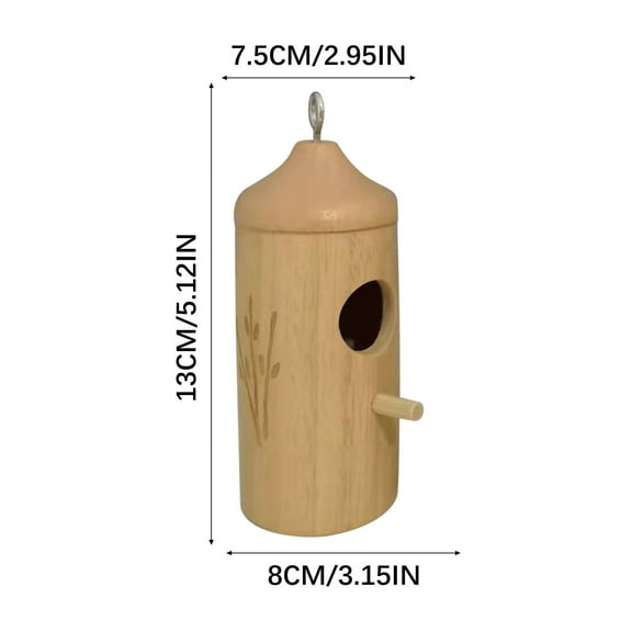 Bdday Squirrel Feeder Hummingbird House, Wooden Outdoor Garden Hanging Bird Feeder Bird Seed for Outside Feeders