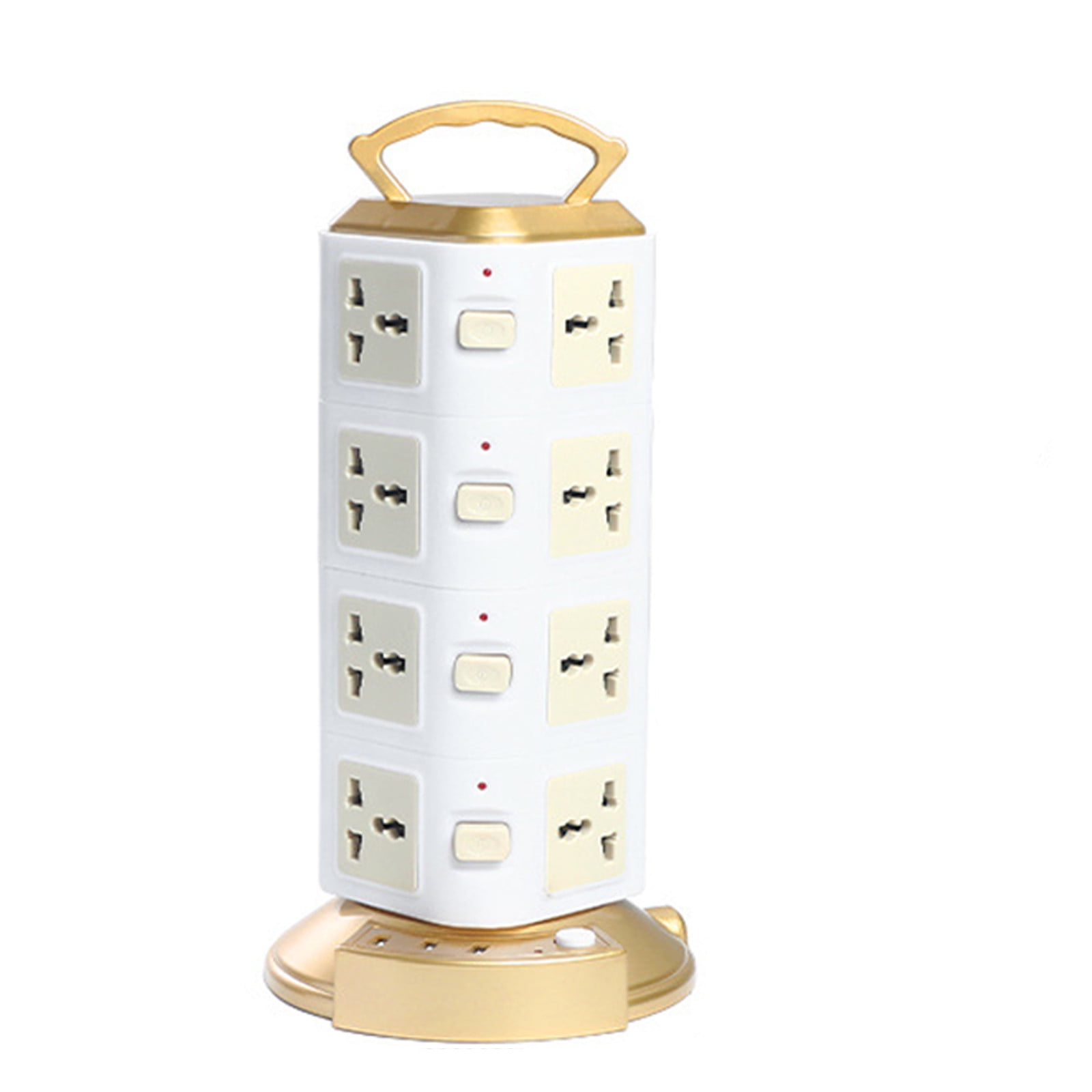 Bdday Surge Protector Power Strip Tower with Usb Ports, 6ft Extension Cord with 16 Multiple Outlets and 3 Usb Ports, Flat Plug Charging Station for Home, Office, Dorm Room