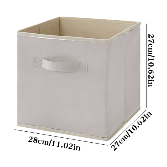 Bdday Underbed Storage Containers Lidless Clothes and Toys Organizer Desktop Storage Box Closet Drawer Non-Woven Storage Box Beige Style Car Storage