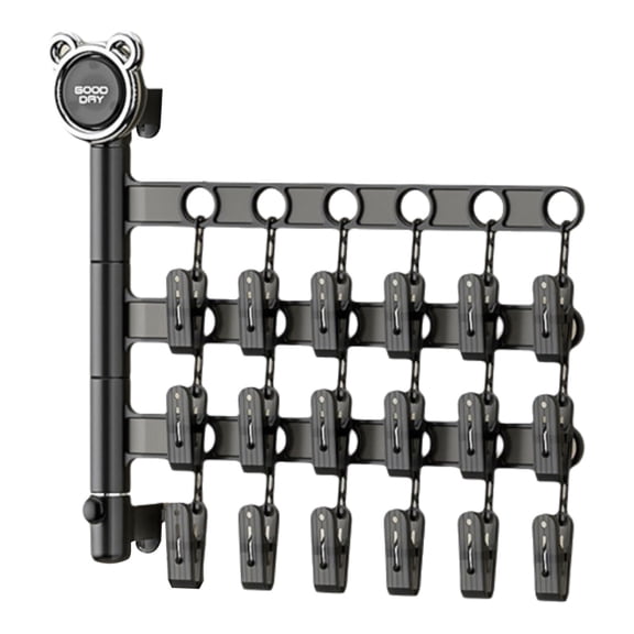 Bdday Wall Hooks Household Multifunctional Drying Clothing Folding Socks Rack Underwear Underwear Wall-Hanging Socks Clip Multi-Clip Drying Racks Hangers for Dorm