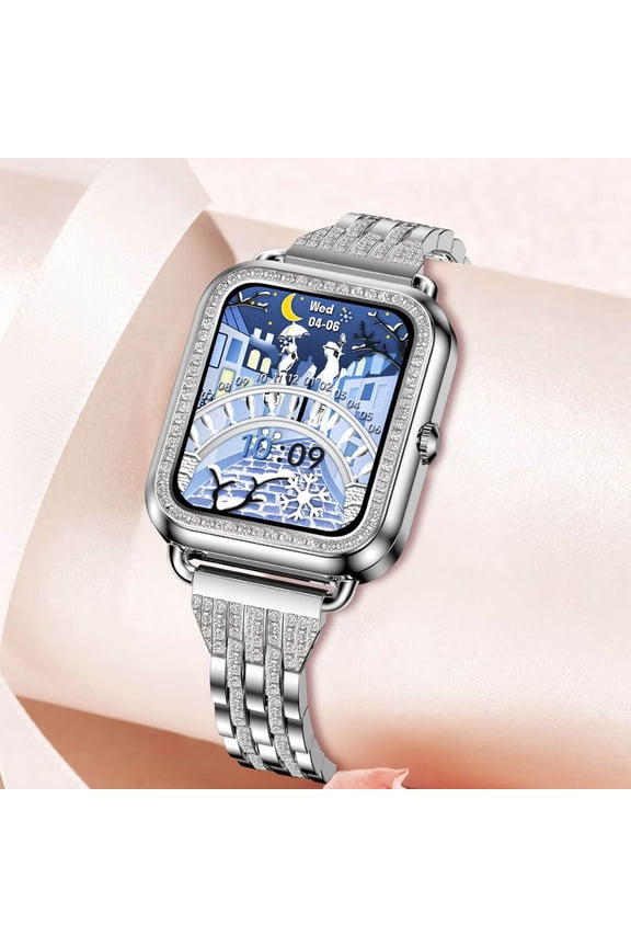 Women's Smart Watch 1.57 Inch Smart Watch For Android And IOS Phones IP68 Water Fitness Watch Voice Features For Women And Men