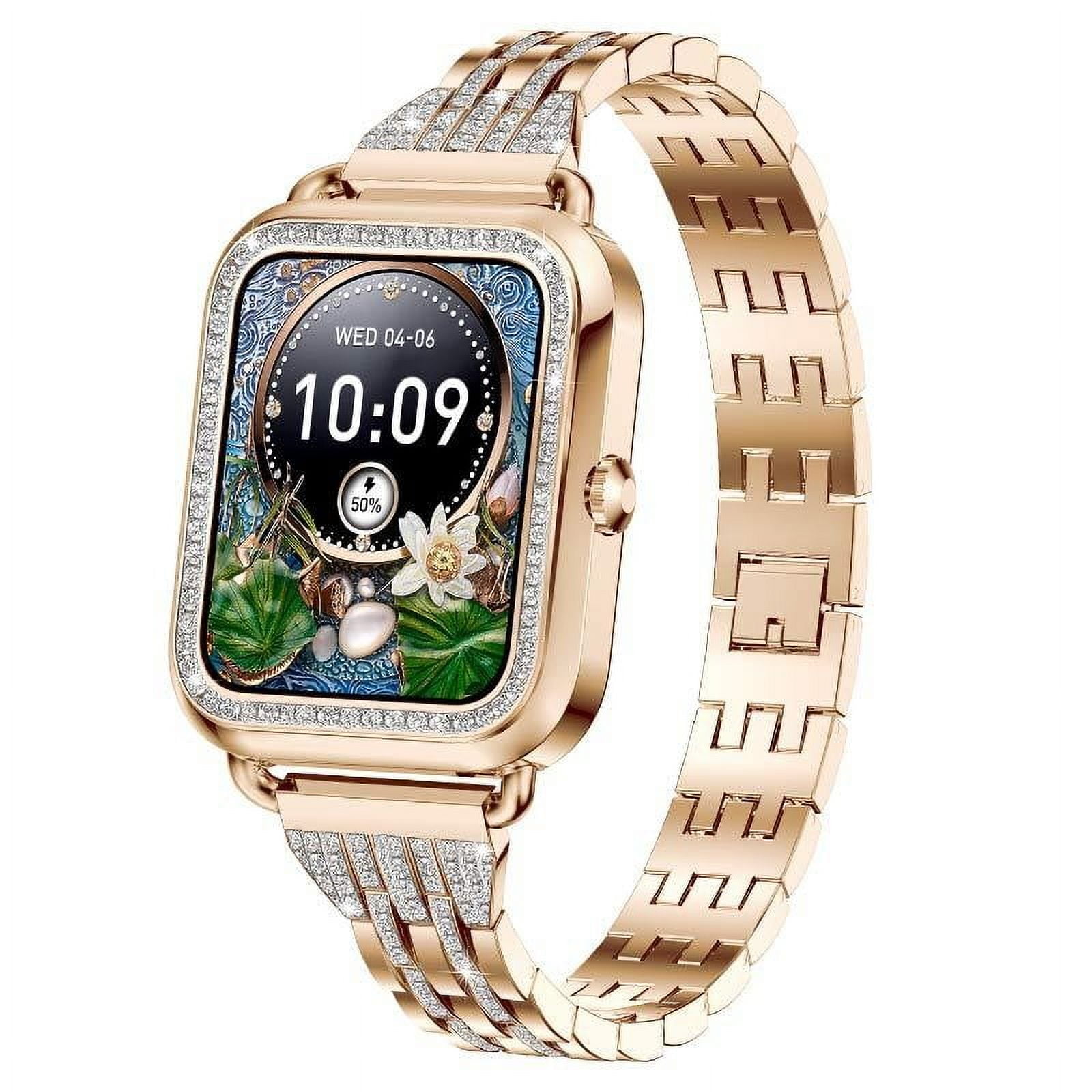 Bdday Women's Smart Watch 1.57 Inch Smart Watch For Android And IOS Phones IP68 Water Fitness Watch Voice Features For Women And Men