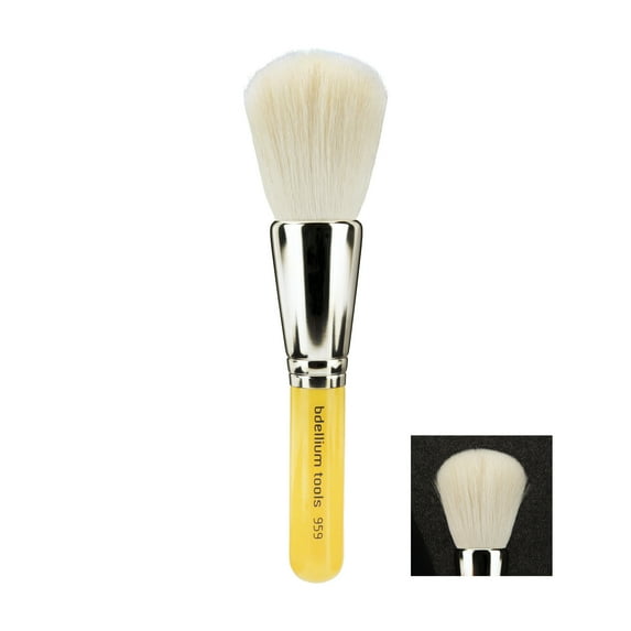 Bdellium Tools Travel Line Powder Blending Brush, Yellow