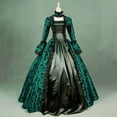thumbnail image 1 of Bdfzl Gothic Steampunk Dresses for Women Victorian Queen Ball Gown Masquerade Dress Party Dresses Palace Retro Gothic Lace Splicing Dress, 1 of 9