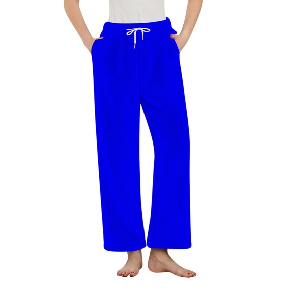 Bdfzl Womens Pajama Pants Plush Soft Winter Warm Flannel Bottoms Fuzzy Fleece Sleepwear Lounge Pants With Pockets Multicolor M