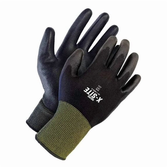 Bdg Coated Glove,Tear-Resist,Black,Knit,5 99-1-9802-5