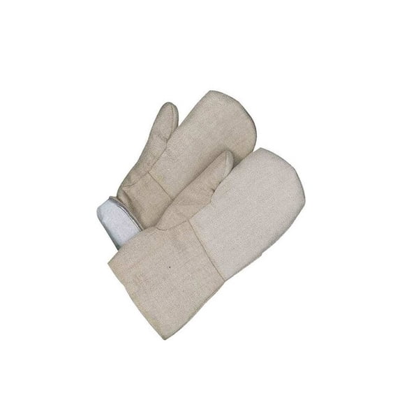 Bdg Heat-Resistant Mitts, Gauntlet Cuff, Beige, Universal 63-9-740SIL