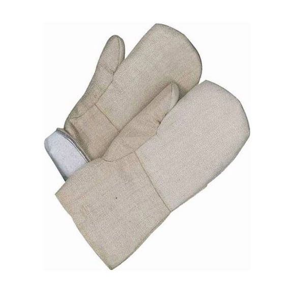Bdg Heat-Resistant Mitts, Gauntlet Cuff, Beige, Universal 63-9-740SIL