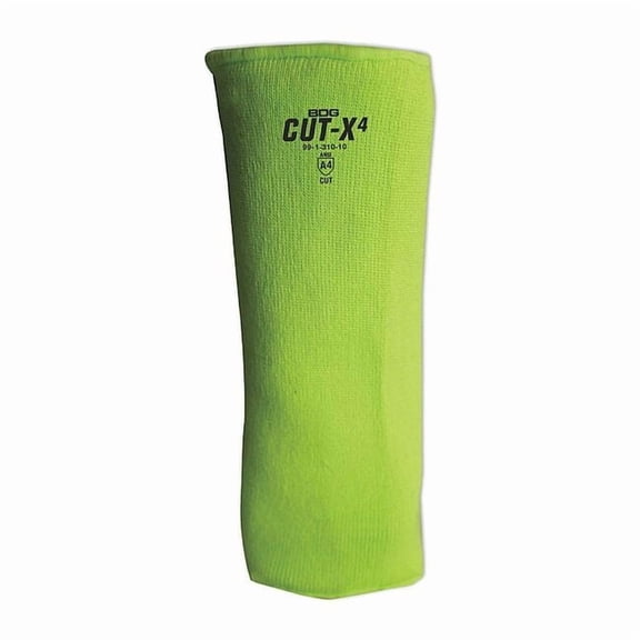 Bdg HiViz Green Cut Resistant Sleeve, Size 16" 99-1-310-16