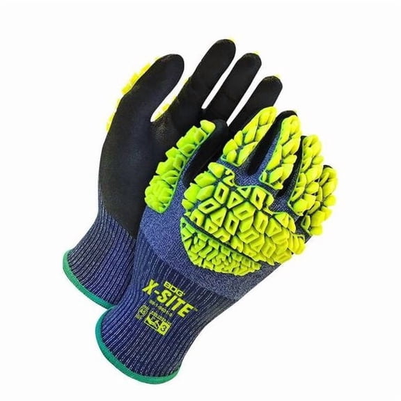 Cut-Resistant Impact Gloves, Cut Level A5 ,Dipped ,Nitrile ,Sandy ,L 1 PR 99-1-9631-9