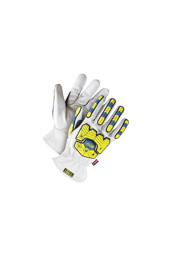 Cut-Resistant Leather Gloves, Cut Level A5 ,S 1 PR 20-9-10697-S