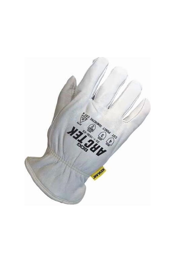 Cut-Resistant Leather Gloves, Cut Level A4 ,Uncoated ,L 1 PR 20-1-1600-L