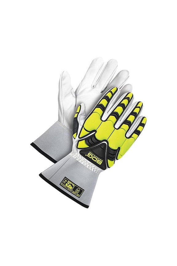 Cut-Resistant Leather Gloves, Cut Level A5 ,M 1 PR 20-1-1883-M