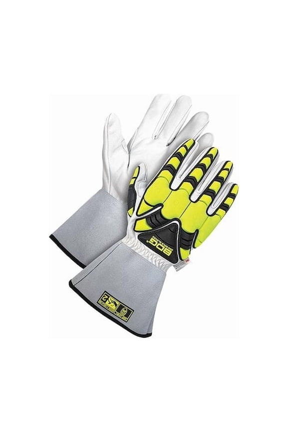 Cut-Resistant Leather Gloves, Cut Level A5 ,M 1 PR 20-9-1885-M