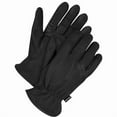 thumbnail image 1 of Leather Drivers Gloves, Deerskin Palm, Shirred Slip-On, Black / Black, 1 PR, 1 of 1