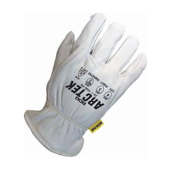 Bdg Cut-Resistant Leather Gloves, Cut Level A4 ,Uncoated ,XS 1 PR 20-1-1600-XS