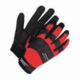 thumbnail image 1 of X-Site Mechanics Gloves, Synthetic Leather Palm, Spandex Back, L, Black/Red 20-1-10603R-L, 1 of 1