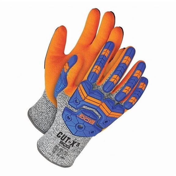 Cut-Resistant Impact Gloves, Cut Level A5 ,Dipped ,Nitrile ,Sandy ,2XL 1 PR 99-1-9791-11