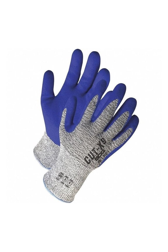 Cut-Resistant Coated Gloves, Cut Level A9 ,Dipped ,Nitrile ,Sandy ,S 1 PR