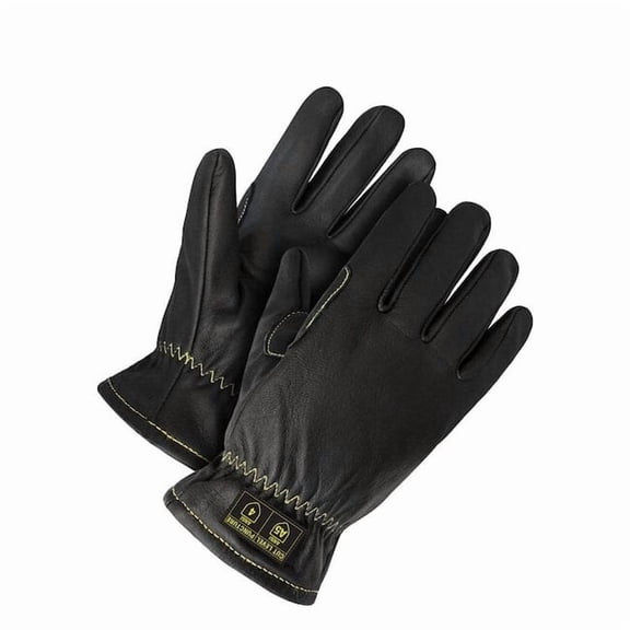 Bdg Leather Gloves, Full Finger, 1 PR 20-1-10751-L-K