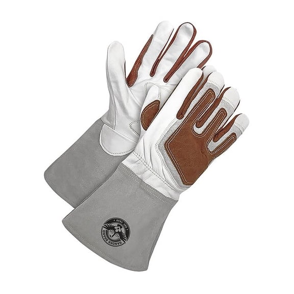 60-1-1940 Welding Gloves, Gauntlet Cuff, Wing Thumb, Premium Goatskin, L, 1 PR 60-1-1940-L