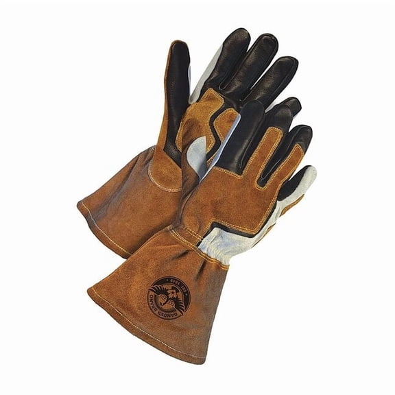 60-9-1942 Welding Gloves, Gauntlet Cuff, Wing Thumb, Premium Cowhide, S, 1 PR 60-9-1942-S