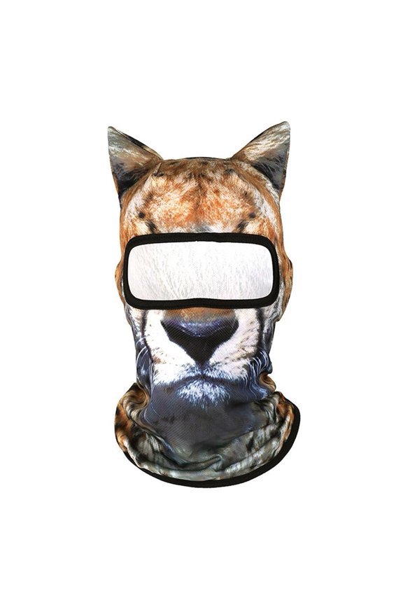 Bduttlefish 3D Cat Ski Balaclava Face Mask with Ears,Breathable Cat Dog Mask,Cute Full Face Mask Animal Ski Mask for Skiing Cycling Prank R9C1