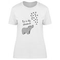 thumbnail image 1 of Be A Big Dreamer Cute Hippo T-Shirt Women -Image by Shutterstock, Female x-Large, 1 of 2