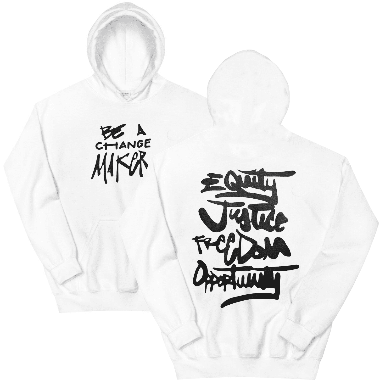 Be A Change Maker Hoodie Be A Change Maker Merch Unisex Letter Graphic ...