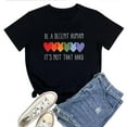 thumbnail image 1 of Be A Decent Human It's Not That Hard T Shirt For Women,Inspirational Kindness Graphic T Shirt, 1 of 5