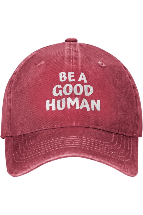 Be A Good Human Hat Nice Be Kind Hat Cowboy Baseball Cap Unisex Dad Hat for Men Women