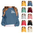 thumbnail image 1 of Be A Kind Human Sweatshirt for Women Long Sleeve Crewneck Positive Message Graphic Pullover Top, 1 of 1