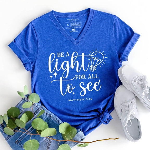 Be A Light For All To See V-Neck