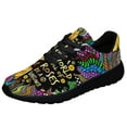 thumbnail image 1 of Be A Sunflower Hippie Shoes Sneakers for Women Men Black Size 4, 1 of 7
