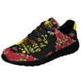 thumbnail image 1 of Be A Sunflower Roses Heart Shoes Sneakers for Women Men Black Size 5, 1 of 7