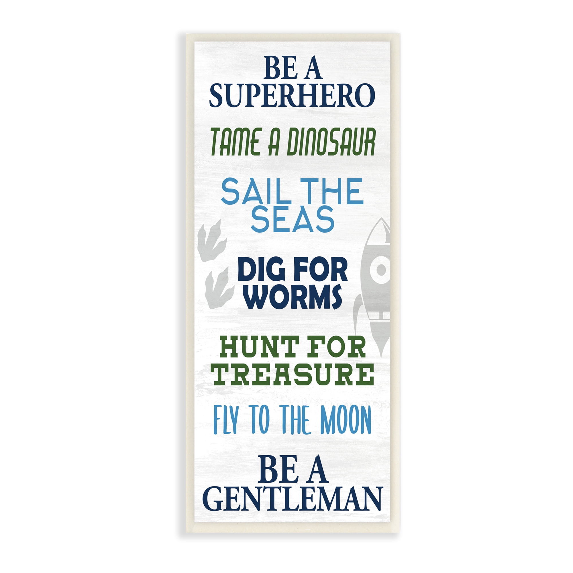 Be A Superhero Sign Childrens Imagination Phrases 17 in x 7 in Framed Painting Art Prints, by Stupell Home Décor