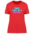 thumbnail image 1 of Be A Unicorn Doodle Quote T-Shirt Women -Image by Shutterstock, Female Medium, 1 of 2