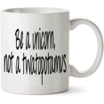 thumbnail image 1 of Be A Unicorn Not A Twatopotamus White Mug Novelty Mug 11 Oz Coffee Tea Funny For Women Men Ceramic White Great Gift Idea Cup, 1 of 5