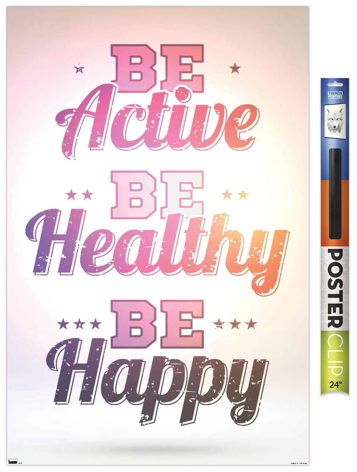 Be Active Wall Poster, 22.375" x 34" - Walmart.com