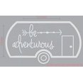 thumbnail image 1 of Be Adventurous Camper Vinyl Lettering Stickers RV Wall Art Decals 11x6-Inch Light Gray, 1 of 5