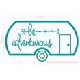 thumbnail image 1 of Be Adventurous Camper Vinyl Lettering Stickers RV Wall Art Decals 11x6-Inch Teal, 1 of 4