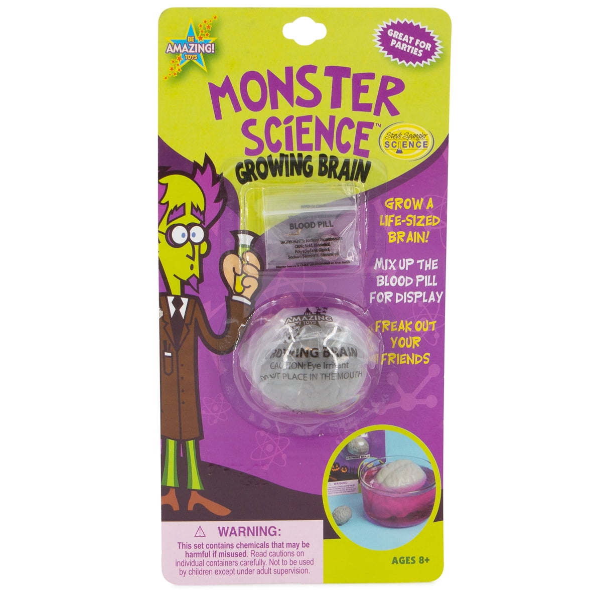 Be Amazing Toys Grow in Water Monster Science Kit for Kids Ages 8