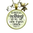 thumbnail image 1 of Be Anxious Nothing Gutsy Goodness Bronze Necklace Female Adult Metal Faith Jewelry, 1 of 8