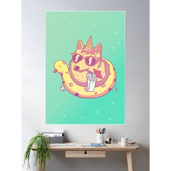 Be Awesome! Poster Wall Art, Modern Wall Decor For Living Room Bedroom, 16x24 UNFRAMED