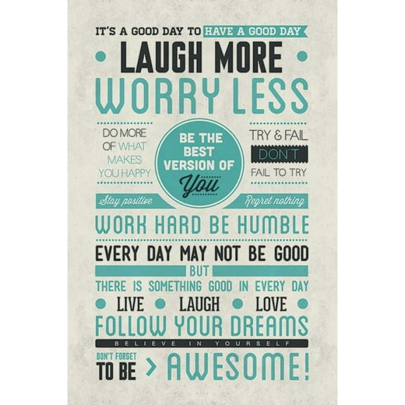Be Awesome Quote Poster (24 x 36)